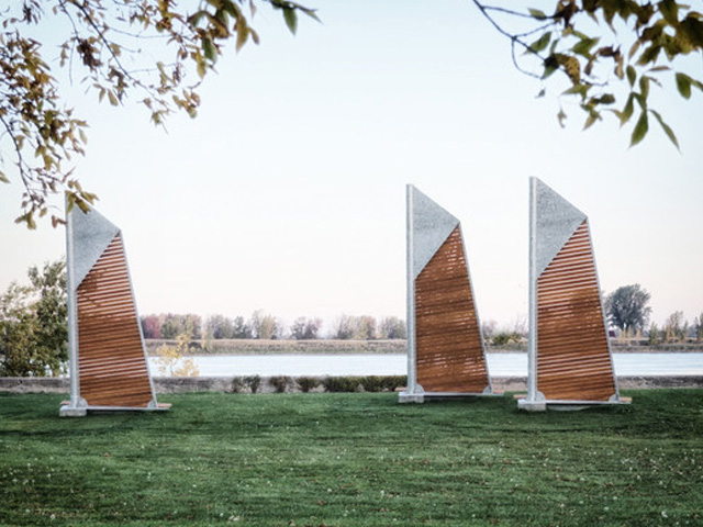 Sail Benches a Monument to Home